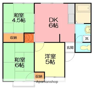 アメニティ西湘C棟【1階】の間取り