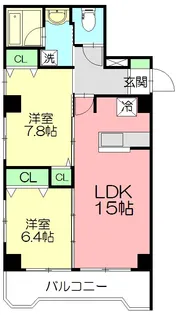 湘南台グリーンマンション【5階】の間取り