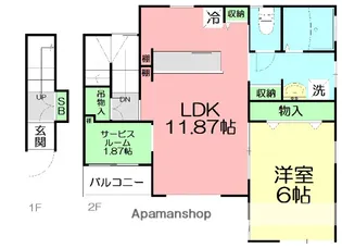 KAGETU湘南【2階】の間取り