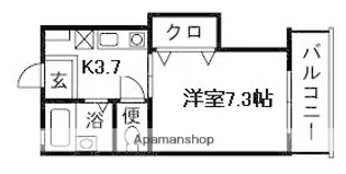 シャトルコート【1階】の間取り