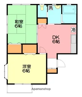 ドヌール鵠沼【2階】の間取り