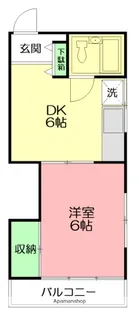 第2メゾン城山【1階】の間取り