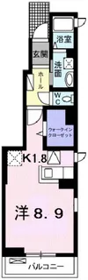ドリームキャッスル【101号室】の間取り