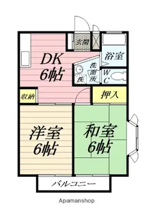 サンシティ寿美【1階】の間取り