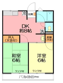 カクヨーガーデン足柄Ⅰ【2階】の間取り