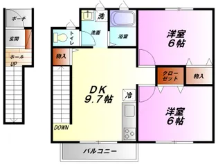 アールコート樅【1階】の間取り