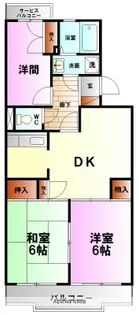 府川マンション【1階】の間取り