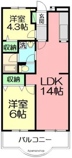 YH湘南【4階】の間取り