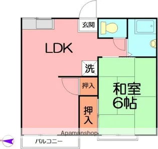 グランデュール湘南A【2階】の間取り