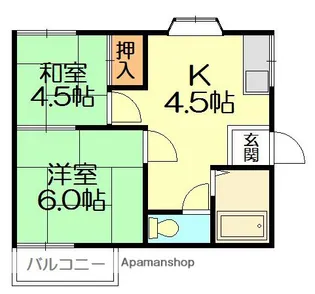 セフィーロ湘南【2階】の間取り