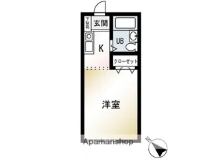 1Rの間取り画像