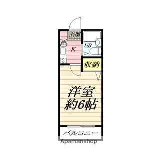 第3山田ハイツ【3-B号室】の間取り