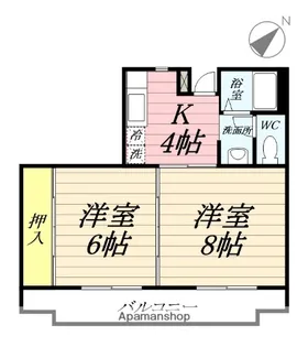 2Kの間取り画像