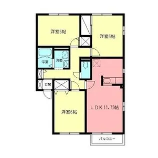 テルハイム【2階】の間取り