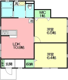 PIACERE 茅ヶ崎【101号室号室】の間取り