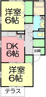 コンフォールメゾン【1階】の間取り