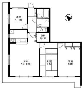 ダイアパレス湘南ヒルズ二宮【5階】の間取り
