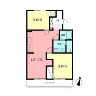 シャトレー水村【402号室】の間取り