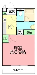アムール KURITA【1階】の間取り