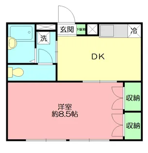 アムール 白樺【1階】の間取り