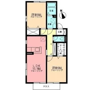 ソシア落合A【1階】の間取り
