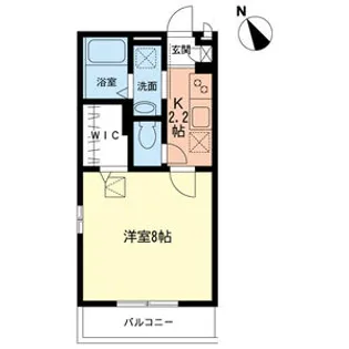 サンライズ岩本【106号室】の間取り