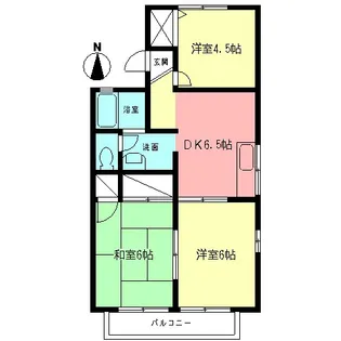 ラス・アルゲティA【2階】の間取り