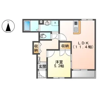 GOD VALLEY Ⅱ【1階】の間取り