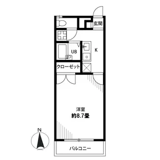 アムール リヴェール【1階】の間取り