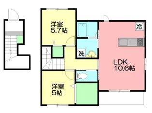 ウイングコート【2階】の間取り