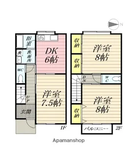 シャルムコジマ【1階】の間取り