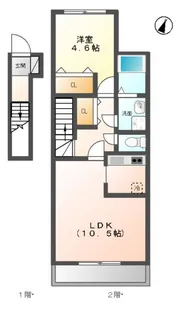 ファミーユFK【2階】の間取り