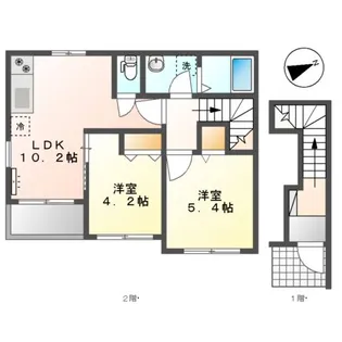 ローズ ジャルダン【2階】の間取り