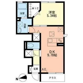 ソレアード【1階】の間取り