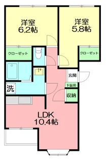 ヴィラージュⅡ【1階】の間取り