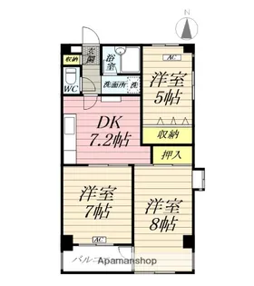 ルミエール湘南台【2階】の間取り