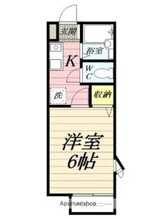 富士見ハイツB【2階】の間取り