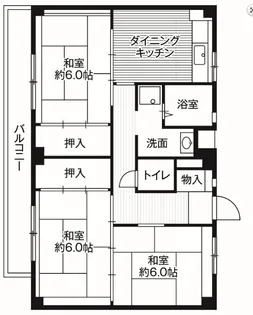 ビレッジハウス二宮2号棟【1階】の間取り
