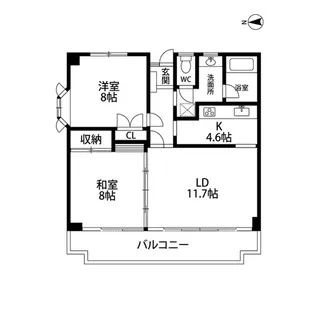 ジュネス小田原【3階】の間取り