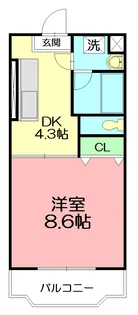 ヴィンヤード望月【101号室】の間取り