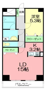 ペアコート伊勢原【4階】の間取り
