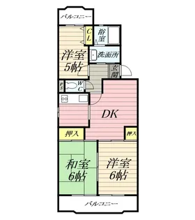 第2スペランザ大住【4階】の間取り