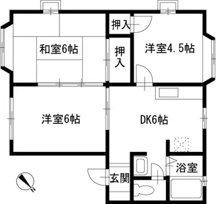テラスハイムB棟【2階】の間取り