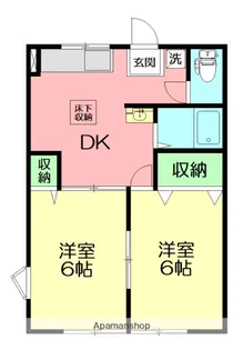 ハイネスポート【2階】の間取り