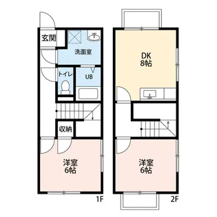 アンプルール ブワ OGAWA Ⅰ【1階】の間取り