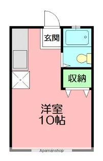 ブルーアップル【2階】の間取り