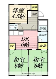 エコーグリーン渋谷【1階】の間取り