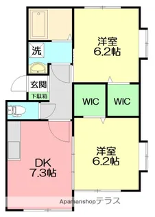 ガーラサントクⅡ【2階】の間取り