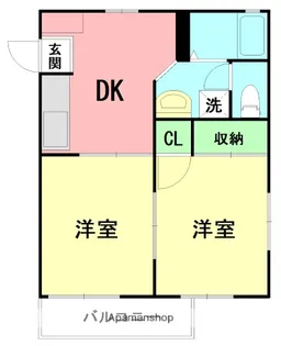 カストロ桃浜【1階】の間取り