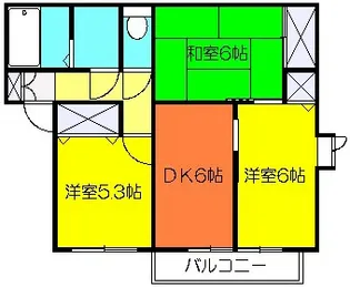 パークヒルズA【1階】の間取り
